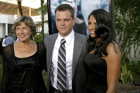 Matt Damon Et Sa Femme Luciana Et Sa M Re The Bourne Ultimatum World