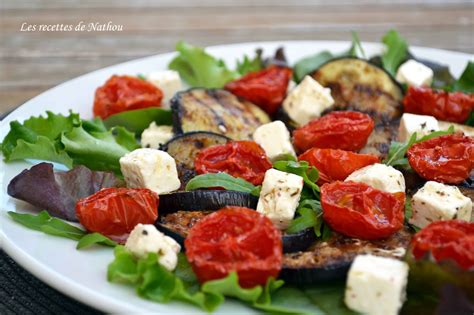 Ma cuisine au fil de mes idées Salade d aubergines grillées au