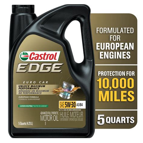 Buy Castrol Edge Euro 5W 30 A3 B4 European Advanced Full Synthetic