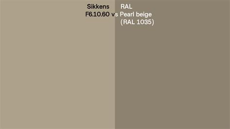 Sikkens F Vs Ral Pearl Beige Ral Side By Side Comparison