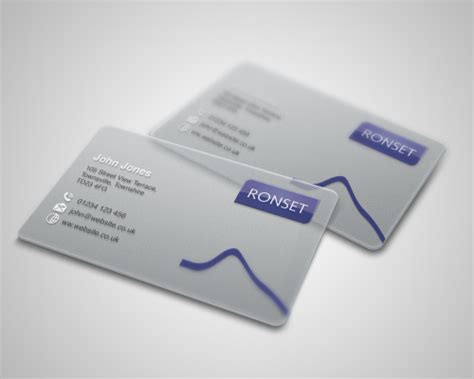 Plastic Business Card Printing | Blackburn - Ronset