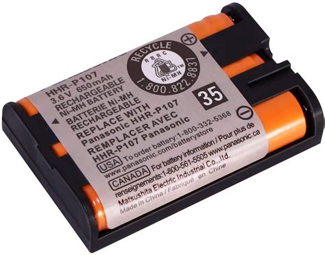 Pcs Panasonic Hhr P A Ni Mh Cordless Phone Rechargeable Battery V