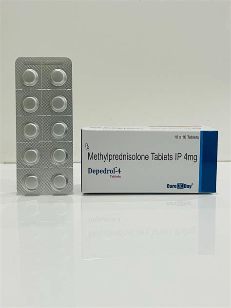 Methylprednisolone Tablets Ip 4 Mg Depedrol 4 At Rs 55stripe