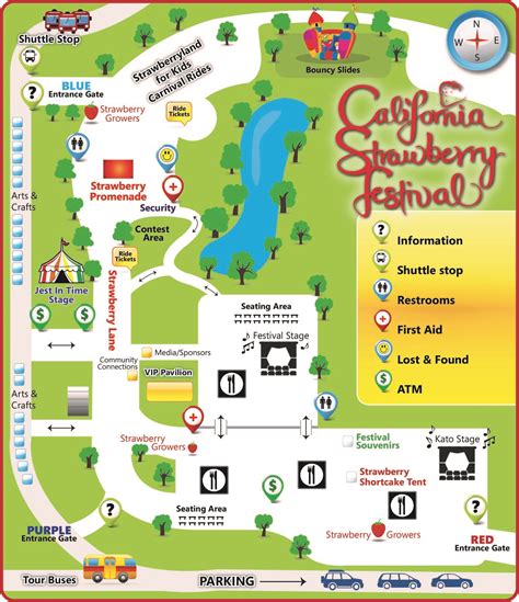 Site Map California Strawberry Festival