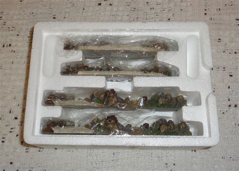 1998 Dept 56 53374 Seasons Bay Beach Front Extensions Set 0f 4, Boxed