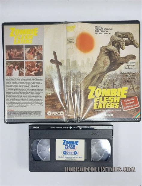 ZOMBIE FLESH EATERS UK VIPCO PRE CERT VHS VIDEO Horror Collectors