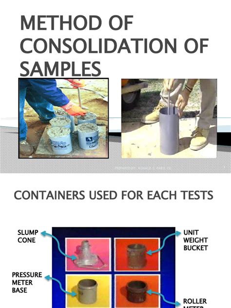 1 Method of Consolidation of Samples | PDF