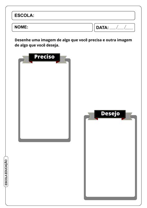 Plano De Aula Eu Preciso Disso Desejos Vs Necessidades