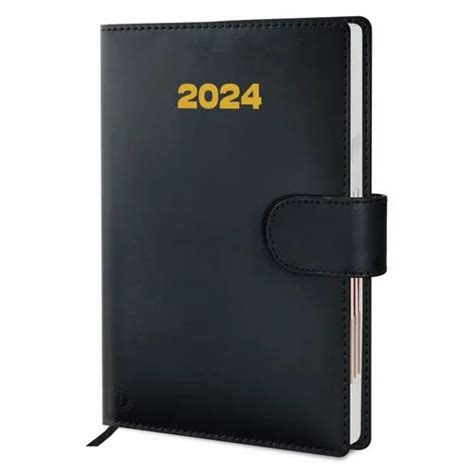 Perfect Bound Paper Leather Cover New Year Diaries 2024 A5 At Rs 225