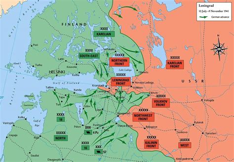 Siege Of Leningrad Map