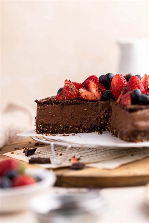 Vegan Chocolate Mousse Cake No Bake The Chestnut Bakery