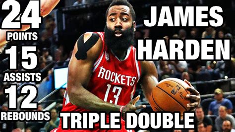 James Harden Hits A Triple Double Against The Spurs Youtube