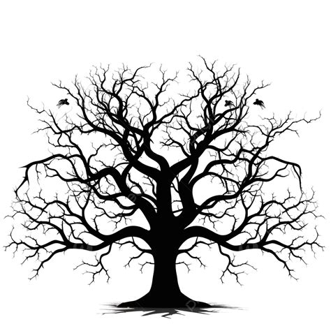 Halloween Scary Tree Silhouette, Halloween, Scary, Tree PNG Transparent Image and Clipart for ...