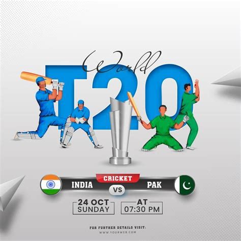 Premium Vector T20 World Cricket Poster Design With 3d Silver Trophy