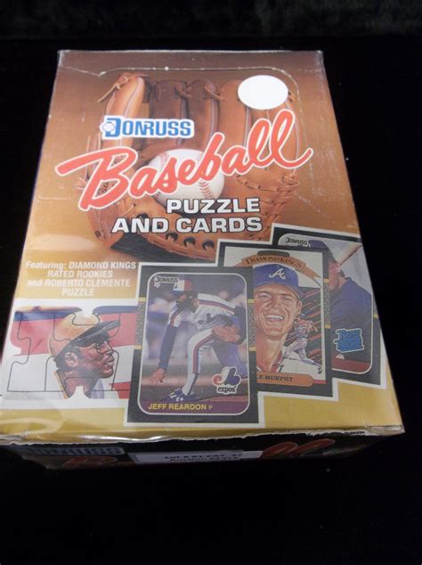 Lot Detail Donruss Baseball Unopened Wax Box