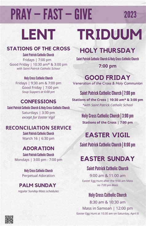 Lent Easter Saint Patrick Catholic Church