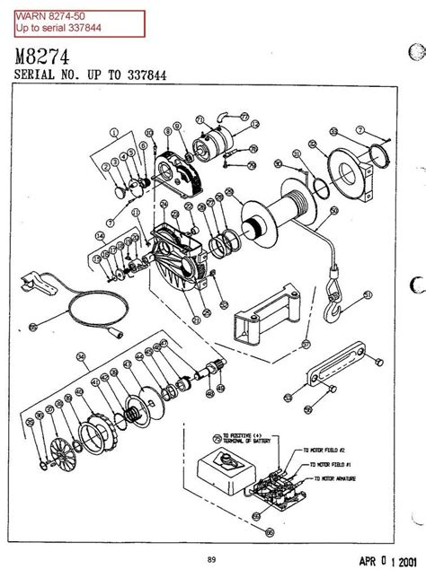 Warn Winch 8274 Parts Breakdown