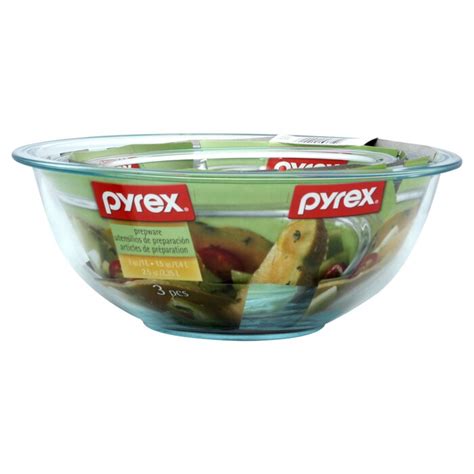 Pyrex Prepware Piece Glass Mixing Bowl Set Reviews Wayfair