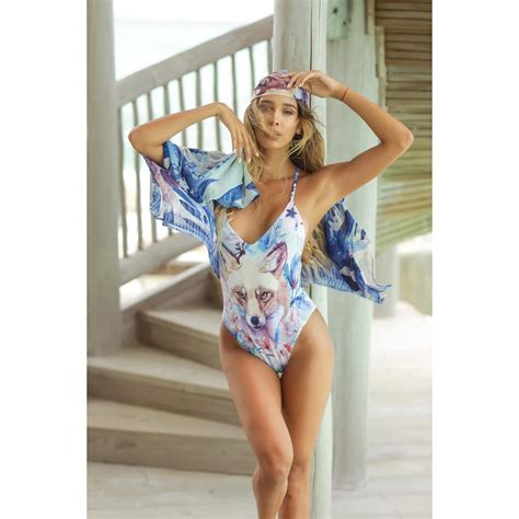 Wholesale High Quality 2021 New Bikini Sexy Female One Piece Fox Pattern Woman Swimsuit Bikini