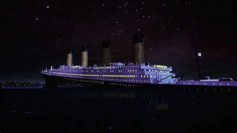 CGI animation of Titanic sinking and lif... | Stock Video | Pond5