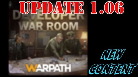 Warpath Update 106 New Content Youtube