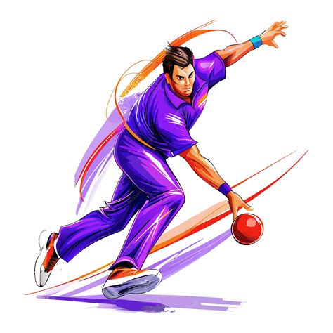 Dynamic Vector Illustration Of A Cricket Bowler In Motion Premium Ai