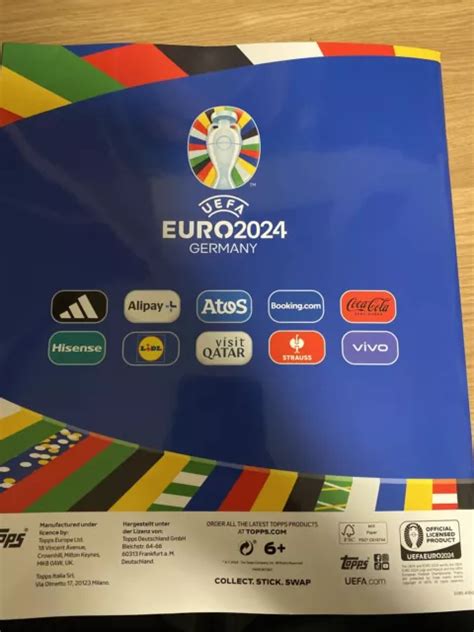 Topps Uefa Euro Germany Official Sticker Album Eur Picclick De