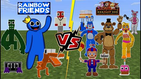 Roblox Rainbow Friends VS Five Nights At Freddy S FNAF YouTube