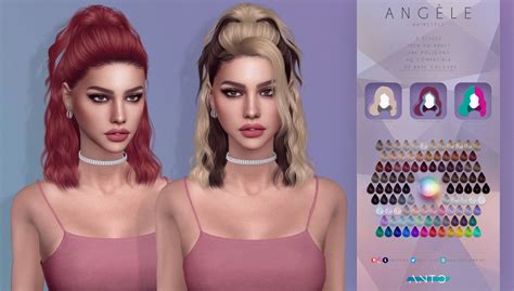 A N G L E Hairstyle Sims Hair Sims Expansions Sims Teen