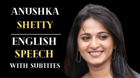 Anushka Shetty Importance Of Sex Education English Speech English Speech With Subtitles