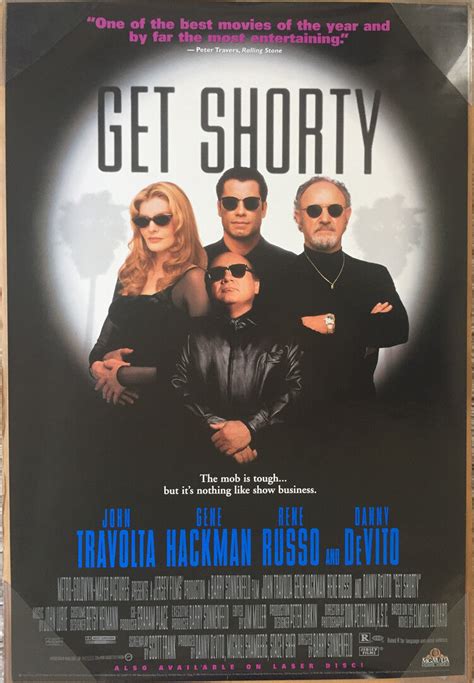 GET SHORTY DVD MOVIE POSTER 1 Sided ORIGINAL 27x40 JOHN TRAVOLTA DANNY