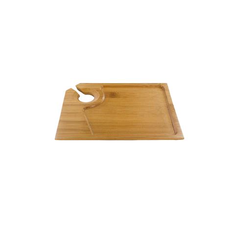 Assiette Cocktail Accroche Verre Bambou