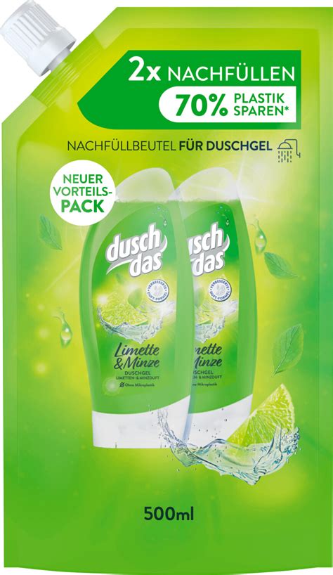 duschdas Limette Minze Nachfüllbeutel 500 ml ab 2 45