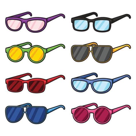 Premium Vector | Illustration of cute cartoon glasses set | Cartoon ...