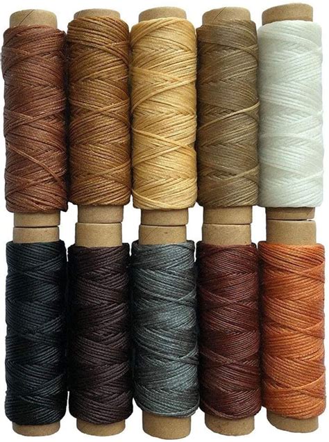 10 Colors 150D Leather Waxed Thread Sewing Stitching For Leather Craft