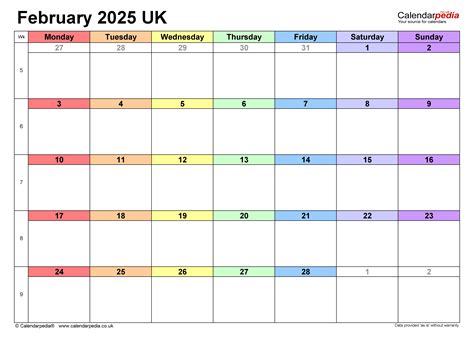 Calendar February 2025 In Excel Template Irena Lyndsie