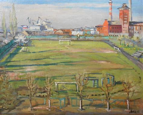 Football Field Painting at PaintingValley.com | Explore collection of ...