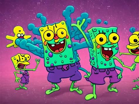 Dancing Aliens Sponge Bob