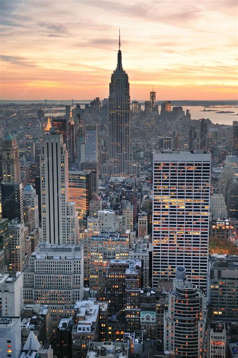 New York Skyline Sunset