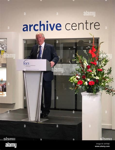 Sir Alex Ferguson At The Opening Of The Library At Glasgow Caledonian University Which Has Been