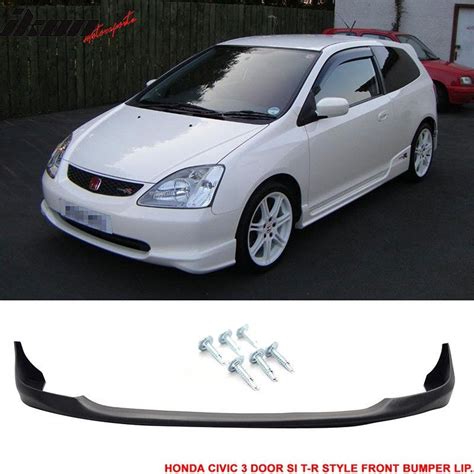 Fits 02 05 Honda Civic SI 3Dr HB Ep3 T R Front Bumper Lip Spoiler