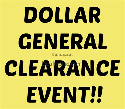 Dollar General Clearance Event 6/10 - 6/12 - Extreme Couponing & Deals
