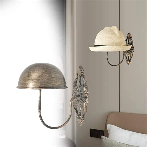 Tongina Wall Mounted Hat Display Racks Cap Hanger Metal Antique Hat ...