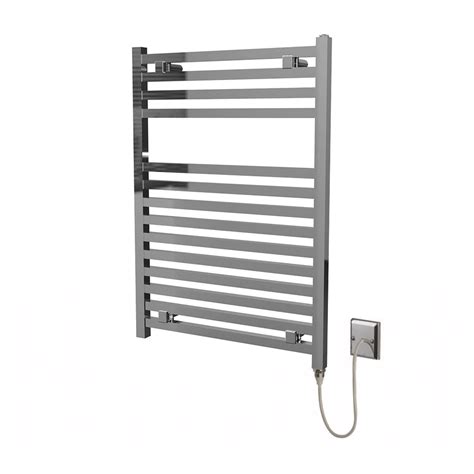 Contemporary Chrome Electric Towel Rail