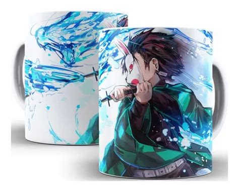 Caneca Demon Slayer Tanjiro Kamado Anime 325 Ml De Porcelana