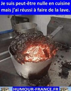 Je suis peut être nulle en cuisine mais jai réussi à faire de la lave