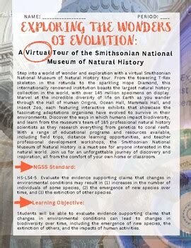 NGSS-aligned Smithsonian Museum Virtual Tour with Rubrics | TPT