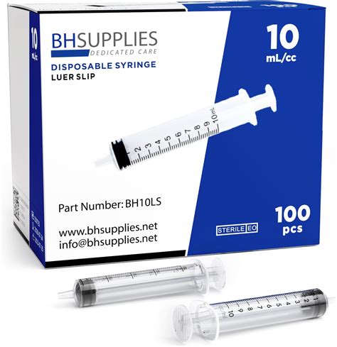 10ml Oral Syringe With Cap 100 Pack Oral Dispenser