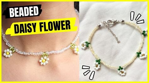 FLORES MARGARITA Con MOSTACILLAS PULSERAS Y COLLARES De Flores