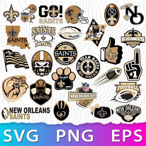 New Orleans Saints Logo SVG, Saints Logo PNG, NFL Logos Sain - Inspire ...